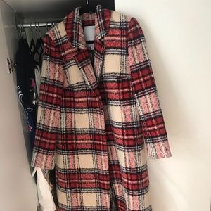 NVLT Plaid Long Coat